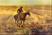 Charles M Russell The Wagon Boss china oil painting reproduction